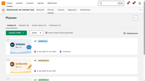 Oplossing 1 - Planner